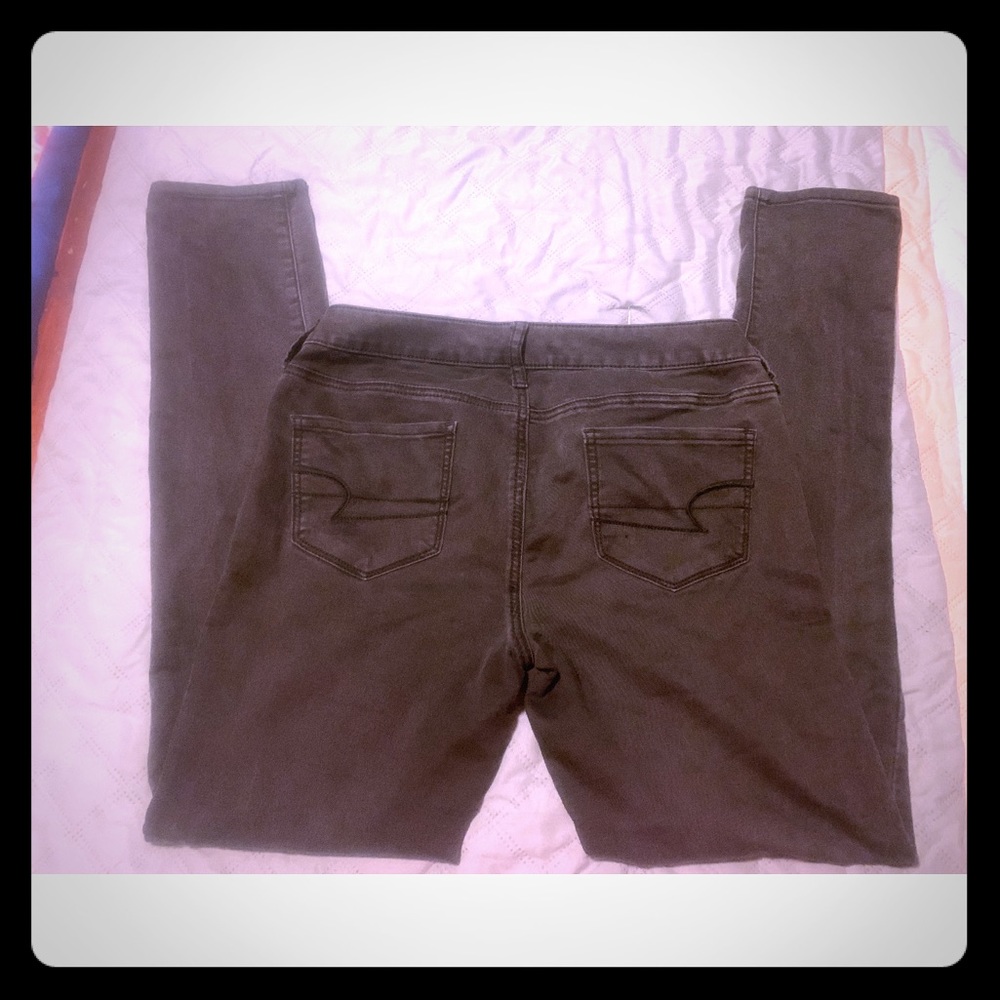 American Eagle Black Stretch Jeggings Size 10